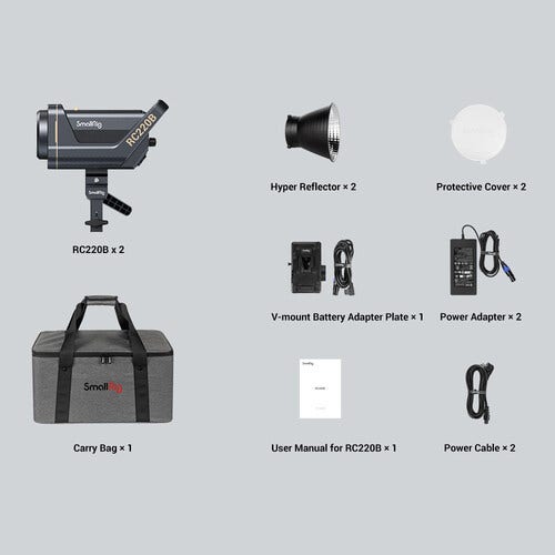 SmallRig RC 220B Bi-Color LED Monolight (2-Light Kit