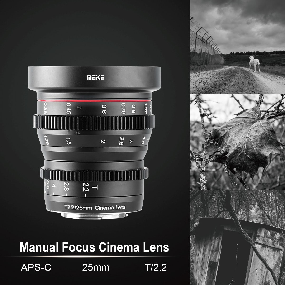Meike 25mm T2.2 Manual Focus Cinema Lens (MFT Mount) - Filmtools Meike 25mm T2.2 Manual Focus Cinema Lens (MFT Mount) - Filmtools
